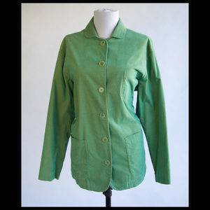 Industria Italian light cord barn green jacket